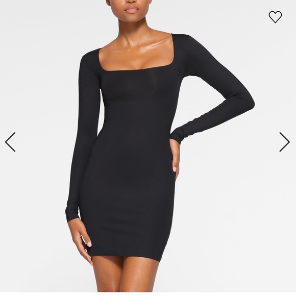 SKIMS Dresses & Skirts - SKIMS Black Long Sleeve Dress